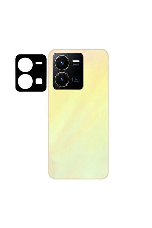 Vivo Y35S ile uyumlu Kamera Lens Koruma Camı Toz ve Kirden Koruyan Kamera Camı