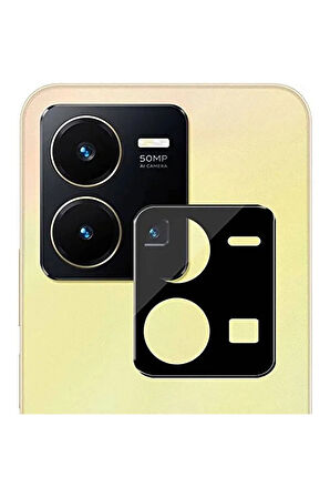 Vivo Y35S ile uyumlu Kamera Lens Koruma Camı Toz ve Kirden Koruyan Kamera Camı