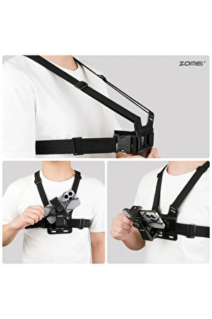 Aksiyon Kamera ve Telefon Tutucu Boyun Askısı Gezi -Seyahat Kayıt Aparatı Göğüs ve Kafa BandıSER-12X