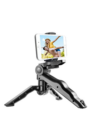 Tripod Modern Tasarım 3 Ayak Mini Kamera Tripodu Döner Başlık Telefon Tutucu Hafif K555