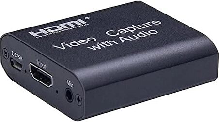 Coverzone Video Yakalama HDMI 1080P 4K 60 fps HDMI Video Capture Kart 3,5 mm Audio