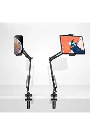Hareketli Masa Tablet ve Telefon Tutacağı Youtuber Twitch Yayıncı Standı J1