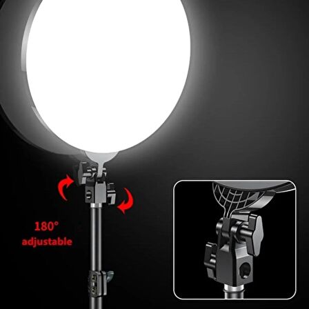 Coverzone Beyaz Led Tripodlu Aydınlatma Kumandalı Yayıncı Işığı Youtuber Twich Ürün Görsel Fotoğraflama 45cm 18 inç PF45 (18 inch - PF45)