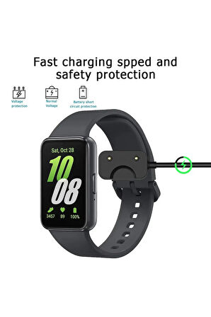 Galaxy Fit3 ile uyumlu Akıllı Saat Manyetik Usb Typ-C Şarj Kablosu Galaxy Fit 3 ile uyumlu Kablo