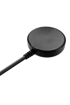 Samsung Galaxy Watch 6 ile Uyumlu Akıllı Saat Usb Şarj Aleti Akıllı Saat Şarj Kablosu Manyetik Siyah