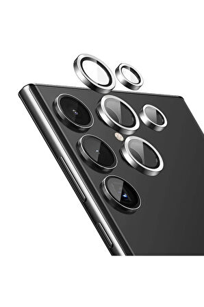 Galaxy S24 Ultra ile Uyumlu Kamera Koruma Görüş Açı Bozmaz Yüksek çözünürlük Premium Advice Safir