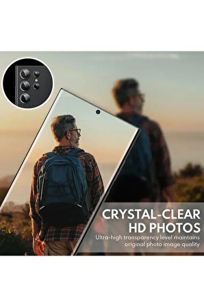 Galaxy S24 ile uyumlu Kamera Lens Koruma Görüş Açısını Bozmaz Yüksek çözünürlük Premium Advice Safir