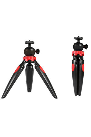 Tripod Modern Tarasım 3 Ayak Mini Kamera ve Telefon Tripodu + Döner Başlık Telefon Tutucu FSD004