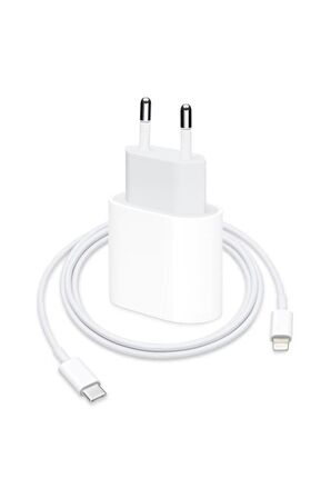 Macbook Ipad Iphonex / 12 - Mini Uyumlu 20w Adaptör Kablo Usb-c Pd Hızlı Şarj Aleti