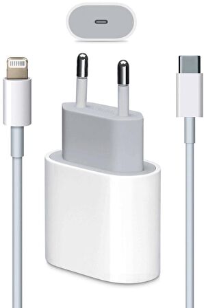 Macbook Ipad Iphonex / 12 - Mini Uyumlu 20w Adaptör Kablo Usb-c Pd Hızlı Şarj Aleti