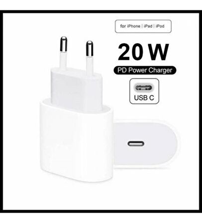 Macbook iPad iPhonex / 12 - Mini Uyumlu 20w Adaptör Kablo Usb-c Pd Hızlı Şarj Başlığı Aleti