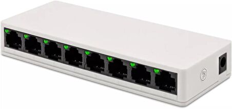 Ethernet Rj45 Çoklayıcı Dağıtıcı 8 Port Masaüstü Switch Hub Network Ağ Anahtarı 10/100MBPS LV-SW08