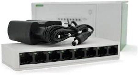 Ethernet Rj45 Çoklayıcı Dağıtıcı 8 Port Masaüstü Switch Hub Network Ağ Anahtarı 10/100MBPS LV-SW08