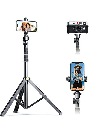 NP688 210 cm Tripod ve Monopod Özellikli İç ve Dış Mekan Fotoğraf ve Video Çekimleri için Tripod