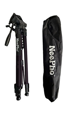 NP680 155 cm Tripod Kullanımı Kolay ve Pratik İç Dış Mekan Fotoğraf ve Video Çekimleri için Tripod