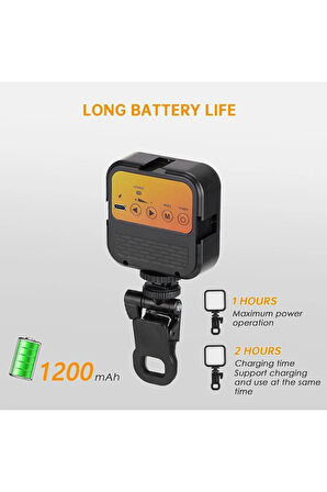 Cep Telefonu Dolgu Işığı, Canlı Yayın Için Mini Taşınabilir Kısılabilir Yüksek Parlaklık AY-83