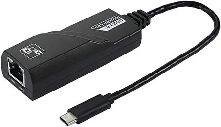 Coverzone Type-C Ethernet Adaptör 1000 mbps Gigabit LAN Type-C to Ethernet Çevirici Type-C to RJ45 Çevirici (NRT-1049)