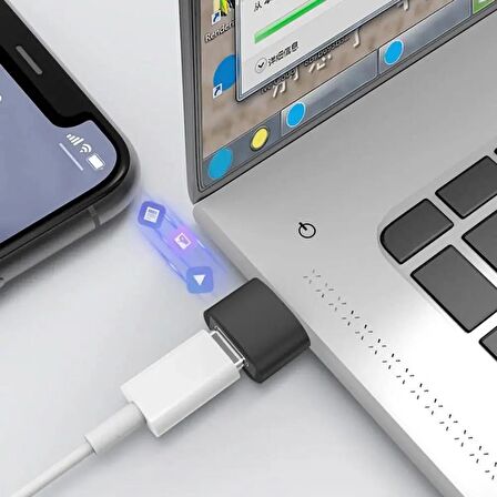 Coverzone USB 2.0 to Type-C adaptörü USB Erkek Tip-c Dişi USB A to USB C Dönüştürücü (RT8-A)