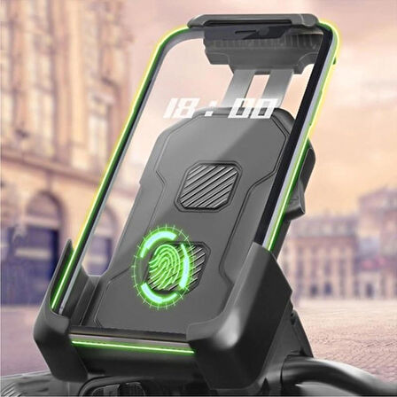 Coverzone Bisiklet Motosiklet ve Scooter için Gidon Uyumlu Telefon Tutucu Orjinal Malzeme Yüksek Kalite 360 Derece Dönebilen Universal Modellere Uyumlu Kolay Kurulum ve Kullanım CZ027