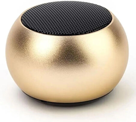 Coverzone Taşınabilir Bluetooth Speaker Mini Kablosuz Hoparlör Seyahatlerde Bisiklet Sürüşleri ve Doğa Gezilerinde Kullanıma Uygun M3 Gold