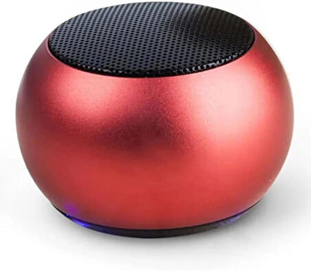 Coverzone Taşınabilir Bluetooth Speaker Mini Kablosuz Hoparlör Seyahatlerde Bisiklet Sürüşleri ve Doğa Gezilerinde Kullanıma Uygun M3 Kırmızı