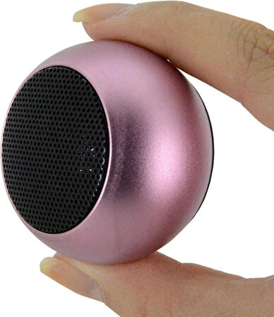 Coverzone Taşınabilir Bluetooth Speaker Mini Kablosuz Hoparlör Seyahatlerde Bisiklet Sürüşleri ve Doğa Gezilerinde Kullanıma Uygun M3 Pembe