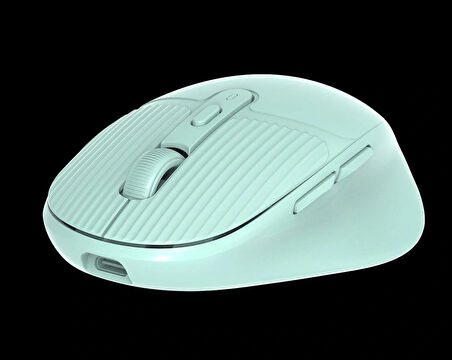 Coverzone Çift Modlu Bluetooth ve USB Dongle Kablosuz Mouse Dizüstü Bilgisayar ve Pc ile Uyumlu Ayarlanabilir 3 Farklı DPI, Type-C Şarjlı Ultra Hafif Bilgisayar Faresi  G01