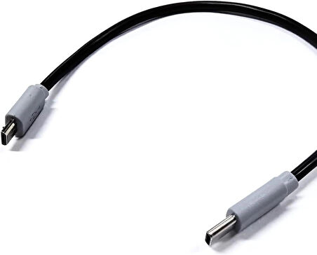 Coverzone Type-C to Mikro USB Kablosu, USB Tip C - Mikro B OTG Kablosu Erkek - Erkek Şarj Veri İletimi, 30 Santimetre Kablo (ZR796-30cm Kablo)