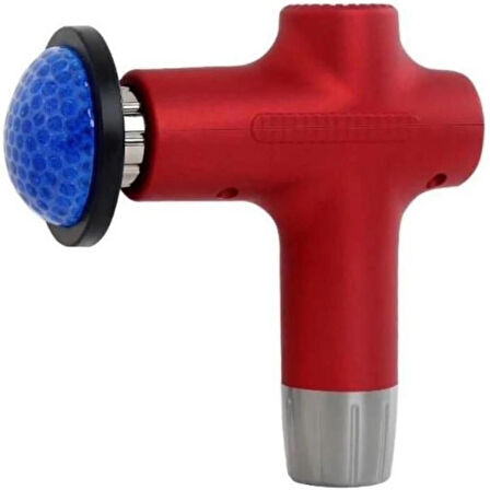 Coverzone Yeni Nesil Masaj Aleti Isıtmalı Derin Doku Kas Masaj Tabancası Masajı 20W Type-C Hızlı Şarj Girişli 6 Farklı Masaj Başlıklı CVR711 Kırmızı