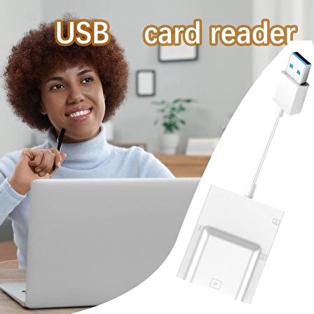 Coverzone USB 3.0 Kart Okuyucu 50cm Kablo Uzunluğu USB 3.0 Kablolu Çoklu Kart Okuyucu Card Reader CF Compact Flash, SD Kart, micro SD TF Card Memory Stick Card Reader (ZR779 - USB Kablo)