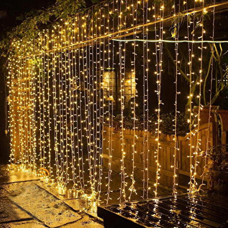 Coverzone 2 x 2 Metre 12 Saçak 180 Led Işık Zinciri Dekoratif Fişli Aydınlatma Ev Dekorasyonu Süsleme Salon Merdiven Balkon Süslemeleri için Yılbaşı Doğum Günlerine Özel Aydınlatma (2 x 2 Metre) [Enerji Sınıfı A+]