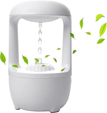 Coverzone Humidifier Buhar Makinesi Nemlendirici Aroma Terapi Difüzörü 500 Ml Kapasiteli 22x13 cm Ev Ofis Spa Oda Nemlendirici Uyku Kalitesini Artırır (K43 Beyaz)