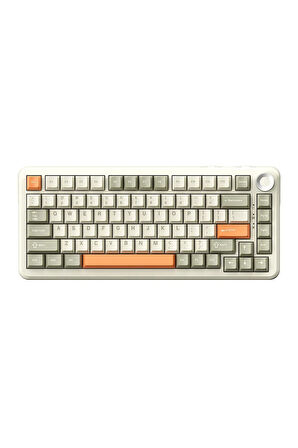 Ajazz Ak820 Max 8000mah, Dinamik Rgb, Hot-swap 3 Modlu Mekanik Klavye Orange - Flying Fish Switch
