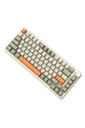 Ajazz Ak820 Max 8000mah, Dinamik Rgb, Hot-swap 3 Modlu Mekanik Klavye Orange - Flying Fish Switch