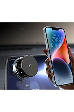 Kablosuz Araç Içi Telefon Tutucu Araç Içi Montaj Güçlü Vakumlu Manyetik Telefon Tutucu K009