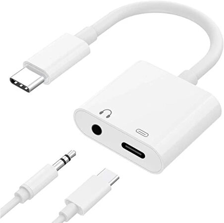 Coverzone Type-C to 3.5mm Audio Jack Aux Çevirici Tip C to 3.5mm Dönüştürücü ZR733