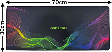 Coverzone Kaymaz Mousepad Renkli Desenli Oyuncu Mouse Pad 70cm x 30cm Model 19