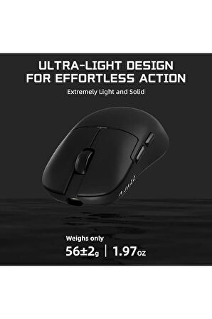 Ajazz AJ159 Apex 42000 DPI Manyetik Şarj İstasyonu-TFT Ekranlı Mouse-PAW 3950 Sensör-8K Dongle