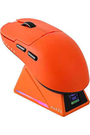 Ajazz AJ159 Apex 42000 DPI Manyetik Şarj İstasyonu-TFT Ekranlı Mouse-PAW 3950 Sensör-8K Dongle