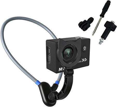 Coverzone Magnetic Aksiyon Kamera ve Telefon Tutucu Boyun Askısı Gezi Seyahat ve Sürüşlerde Kullanmak için Boyundan Kayıt Aparatı Cep Telefonu Boyun Tutucu Kullanımı Kolay CD-3502