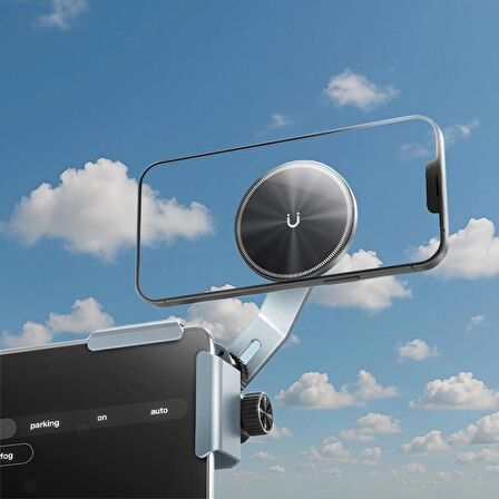 Coverzone Tesla Araba ile Uyumlu Ve Multimedia Ekranlı Arabalar ile Uyumlu Mag Screen için Universal Araç için Akıllı Telefon Tutucusu - SU7Y