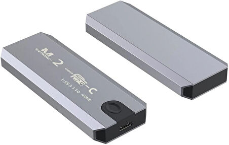 Coverzone M2 SSD Harici Okuyucu ve Yazıcı 10 Gbps Type-C Harici Bellek Kart Okuyucu NVME - NGFF/USB 3.1-3.2 CHC-M2 ZR965 Optimus