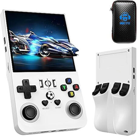 Coverzone 4 inç IPS Ekranlı 720*720 Çözünürlük Oyun Konsolu Retro Arcade Oyun Makinesi 64Gb TF Kartlı Nostalji Atari Oyun Konsolu R36MAX