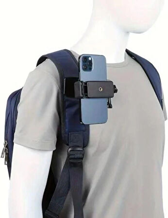 Coverzone Klipsli Telefon ve Aksiyon Kamera Tutucu ve Askı Gezi Seyahat ve Sürüşlerde Kullanmak için Klipsli Kayıt Aparatı Cep Telefonu Tutucu (Tüm modeller İle Uyumlu) BS-90X