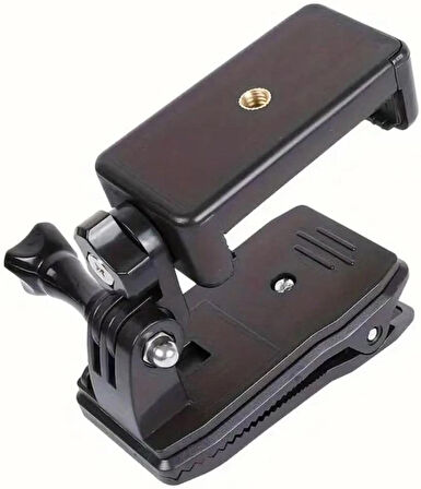 Coverzone Klipsli Telefon ve Aksiyon Kamera Tutucu ve Askı Gezi Seyahat ve Sürüşlerde Kullanmak için Klipsli Kayıt Aparatı Cep Telefonu Tutucu (Tüm modeller İle Uyumlu) BS-90X