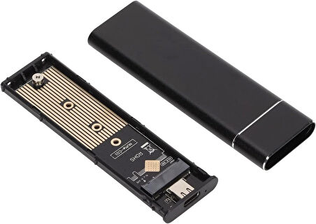 Coverzone M2 SSD Harici Okuyucu ve Yazıcı 10 Gbps Type-C Harici Bellek Kart Okuyucu NVME - NGFF/USB 3.1-3.2 CHC-M2 - ZR965