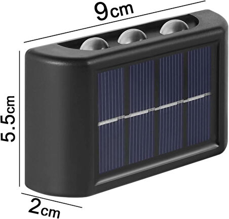 Coverzone 2'li Solar Enerjili Bahçe Işıklandırmak için Lamba Dış Mekan Işık Uygun Güneş Enerjili Aydınlatma Piknik Kamp Tatil için Bahçe, Veranda, Havuz Kenarı Aydınlatması DL6 [Enerji Sınıfı A]