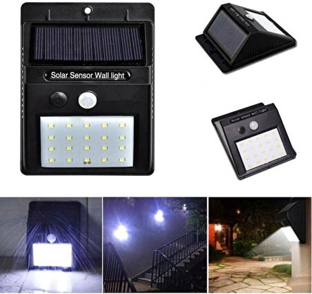 Coverzone Hareket Sensörlü Solar Enerjili Işık Bahçe Işıklandırmak için Lamba Dış Mekan için Uygun Güneş Enerjili Aydınlatma Piknik Kamp Tatil için Bahçe, Havuz Kenarı Aydınlatması SL-BHS-12 [Enerji Sınıfı A]