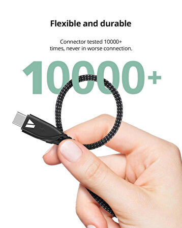 Coverzone 5in1 Şarj Kablo, 100W + 27WPD USB to Type-C Kablo, 120 cm Uzunluk, USB to Type C/Lightning/iWatch ile Uyumlu Saat Şarj Kablosu ZR792