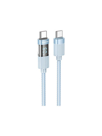 Borofone iPhone ile Uyumlu 60W Şarj ve Data Kablo Type-C To Type-C - 1.2 Metre - BU46